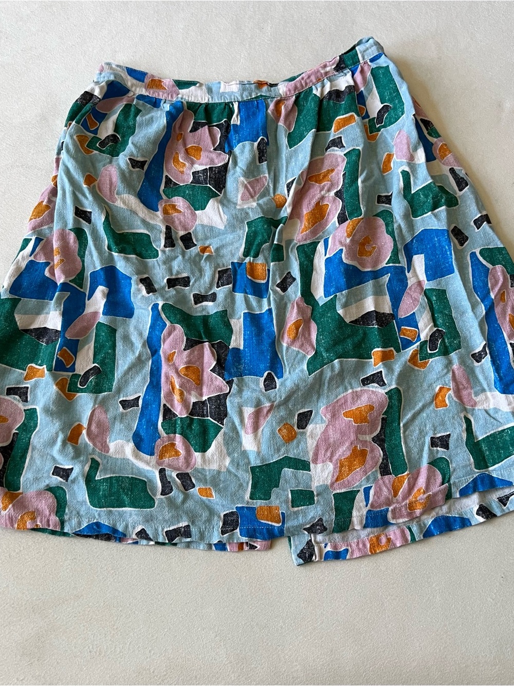 Bobo Choses Multicolor Abstract Floral Skirt — Teal, Pink & Blue Accents Design - Picture 6 of 7